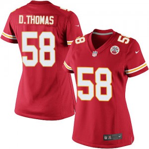 Femmes Nike Chiefs de Kansas City # 58 Derrick Thomas Élite rouge couleur NFL maillot de Team Femmes Nike Chiefs de Kansas City # 58 Derrick Thomas Élite rouge couleur NFL maillot de Team