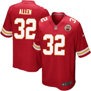 Couleur NFL maillot de l'équipe jeunesse Nike Chiefs de Kansas City # 32 Marcus Allen Élite rouge