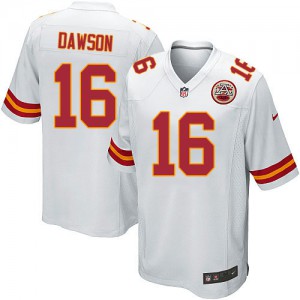 Jeunesse Nike Chiefs de Kansas City # 16 Len Dawson Élite blanc NFL Maillot Magasin