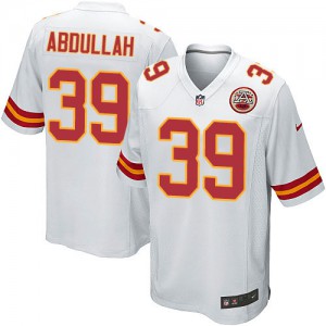 Jeunesse Nike Chiefs de Kansas City # 39 Husain Abdullah Élite blanc NFL Maillot Magasin