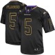 Men Nike Baltimore Ravens &5 Joe Flacco Elite Lights Out Black NFL Jersey