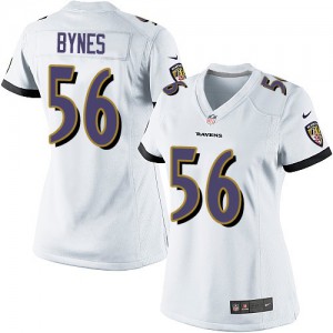 Femmes Nike Baltimore Ravens # 56 Josh Bynes élite blanc NFL Maillot Magasin
