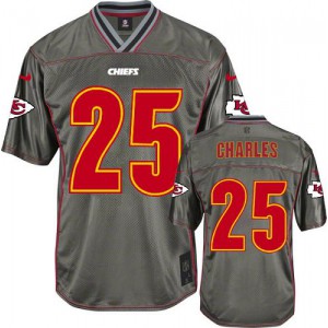Jeunesse Nike Chiefs de Kansas City # 25 Jamaal Charles élite gris Vapor NFL Maillot Magasin Jeunesse Nike Chiefs de Kansas City # 25 Jamaal Charles élite gris Vapor NFL Maillot Magasin
