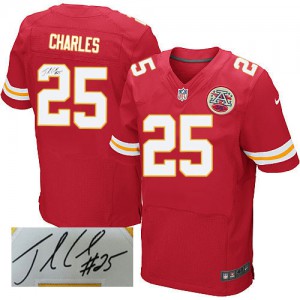 Hommes Nike Chiefs de Kansas City # 25 Jamaal Charles élite rouge équipe couleur dédicacée NFL Maillot Magasin Hommes Nike Chiefs de Kansas City # 25 Jamaal Charles élite rouge équipe couleur dédicacée NFL Maillot Magasin