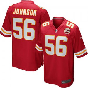 Jeunesse Nike Chiefs de Kansas City # 56 Derrick Johnson élite rouge équipe NFL Maillot Magasin de couleur Jeunesse Nike Chiefs de Kansas City # 56 Derrick Johnson élite rouge équipe NFL Maillot Magasin de couleur