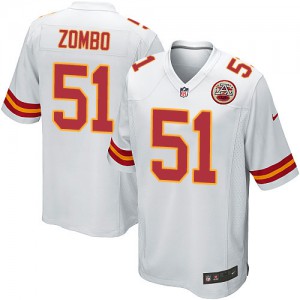 Jeunesse Nike Chiefs de Kansas City # 51 Frank Zombo Élite blanc NFL Maillot Magasin
