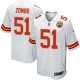 Youth Nike Kansas City Chiefs &51 Frank Zombo Elite White NFL Jersey