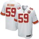 Youth Nike Kansas City Chiefs &59 Jovan Belcher Elite White NFL Jersey
