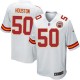 Youth Nike Kansas City Chiefs &50 Justin Houston Elite White NFL Jersey