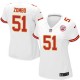 Women Nike Kansas City Chiefs &51 Frank Zombo Elite White NFL Jersey