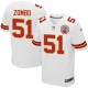 Men Nike Kansas City Chiefs &51 Frank Zombo Elite White NFL Jersey