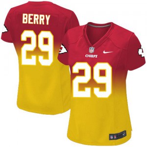 Femmes Nike Chiefs de Kansas City # 29 Eric Berry élite rouge/or Fadeaway NFL Maillot Magasin