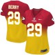 Women Nike Kansas City Chiefs &29 Eric Berry Elite Red/Gold Fadeaway NFL Jersey
