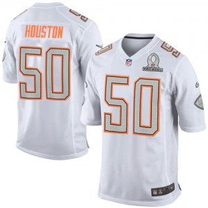 Hommes Nike Chiefs de Kansas City # 50 Justin Houston 2014 blanc élite Pro Bowl NFL Maillot Magasin