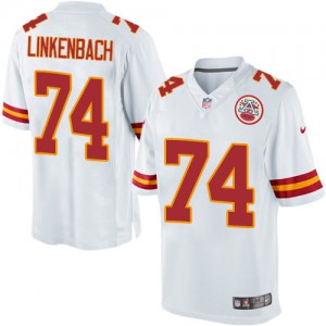 Jeunesse Nike Chiefs de Kansas City # 74 Jeff Linkenbach Élite blanc NFL Maillot Magasin