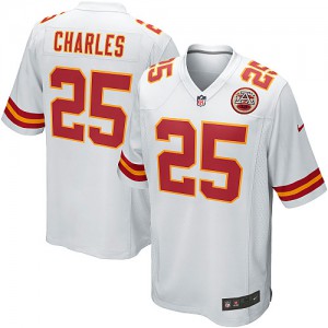 Jeunesse Nike Chiefs de Kansas City # 25 Jamaal Charles Élite blanc NFL Maillot Magasin