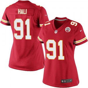 Femmes Nike Chiefs de Kansas City # 91 Tamba Hali élite rouge équipe NFL Maillot Magasin de couleur Femmes Nike Chiefs de Kansas City # 91 Tamba Hali élite rouge équipe NFL Maillot Magasin de couleur