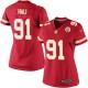 Women Nike Kansas City Chiefs &91 Tamba Hali Elite Red Team Color NFL Jersey