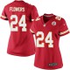 Women Nike Kansas City Chiefs &24 Brandon Flowers Elite Red Team Color NFL Jersey