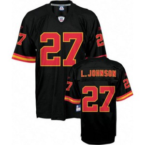 Reebok Kansas City Chiefs # 27 Larry Johnson noir alternent EQT premier ministre Throwback NFL Maillot Magasin Reebok Kansas City Chiefs # 27 Larry Johnson noir alternent EQT premier ministre Throwback NFL Maillot Magasin