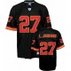 Reebok Kansas City Chiefs &27 Larry Johnson Black Alternate Premier EQT Throwback NFL Jersey
