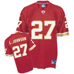 Couleur Throwback NFL maillot de l'équipe Reebok Kansas City Chiefs # 27 Larry Johnson rouge Couleur Throwback NFL maillot de l'équipe Reebok Kansas City Chiefs # 27 Larry Johnson rouge
