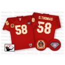 Mitchell And Ness Kansas City Chiefs &58 Derrick Thomas Red Authentic Throwback NFL Jersey