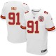 Men Nike Kansas City Chiefs &91 Tamba Hali Elite White NFL Jersey