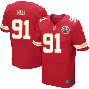 Hommes Nike Chiefs de Kansas City # 91 Tamba Hali élite rouge équipe NFL Maillot Magasin de couleur Hommes Nike Chiefs de Kansas City # 91 Tamba Hali élite rouge équipe NFL Maillot Magasin de couleur