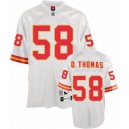 Mitchell And Ness Kansas City Chiefs &58 Derrick Thomas White Authentic Throwback NFL Jersey