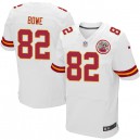 Men Nike Kansas City Chiefs &82 Dwayne Bowe Elite White NFL Jersey
