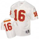 Mitchell and Ness Kansas City Chiefs &16 Len Dawson White Authentic Throwback NFL Jersey
