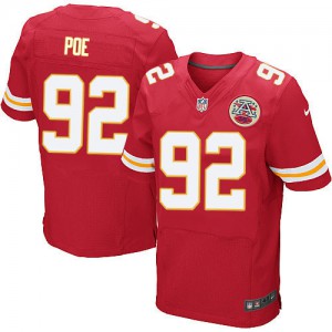 Hommes Nike Chiefs de Kansas City # 92 Dontari Poe élite rouge équipe NFL Maillot Magasin de couleur Hommes Nike Chiefs de Kansas City # 92 Dontari Poe élite rouge équipe NFL Maillot Magasin de couleur