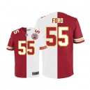Men Nike Kansas City Chiefs &55 Dee Ford Elite Team/Road Two Tone NFL Jersey