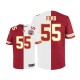 Men Nike Kansas City Chiefs &55 Dee Ford Elite Team/Road Two Tone NFL Jersey