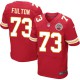 Men Nike Kansas City Chiefs &73 Zach Fulton Elite Red Team Color NFL Jersey