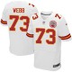 Men Nike Kansas City Chiefs &73 J'Marcus Webb Elite White NFL Jersey
