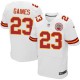 Men Nike Kansas City Chiefs &23 Phillip Gaines Elite White NFL Jersey