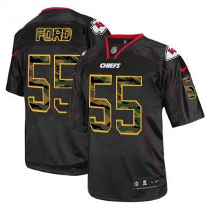 Hommes Nike Chiefs de Kansas City # 55 Dee Ford Élite noire Camo Fashion NFL Maillot Magasin Hommes Nike Chiefs de Kansas City # 55 Dee Ford Élite noire Camo Fashion NFL Maillot Magasin