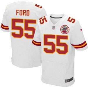 Hommes Nike Chiefs de Kansas City # 55 Dee Ford Élite blanc NFL Maillot Magasin