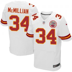 Hommes Nike Chiefs de Kansas City # 34 Florian McMillian Élite blanc NFL Maillot Magasin
