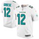 Men Nike Miami Dolphins &12 Bob Griese Elite White NFL Jersey