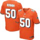 Men Nike Miami Dolphins &50 Olivier Vernon Elite Orange Alternate NFL Jersey