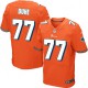 Hommes Nike Dolphins de Miami # 77 Adam Joseph Duhr Élite Orange alternent NFL Maillot Magasin