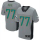 Men Nike Miami Dolphins &77 Adam Joseph Duhe Elite Grey Shadow NFL Jersey