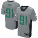 Men Nike Miami Dolphins &91 Cameron Wake Elite Grey Shadow NFL Jersey