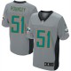 Hommes Nike Dolphins de Miami # 51 Mike Pouncey Élite gris ombre NFL Maillot Magasin