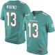 Hommes Nike Dolphins de Miami # 13 Dan Marino élite Aqua vert équipe NFL Maillot Magasin de couleur