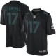 Men Nike Miami Dolphins &17 Ryan Tannehill Elite Black Impact NFL Jersey