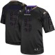 Hommes Nike Baltimore Ravens # 5 Joe Flacco Élite nouvelle Lights Out noir NFL Maillot Magasin